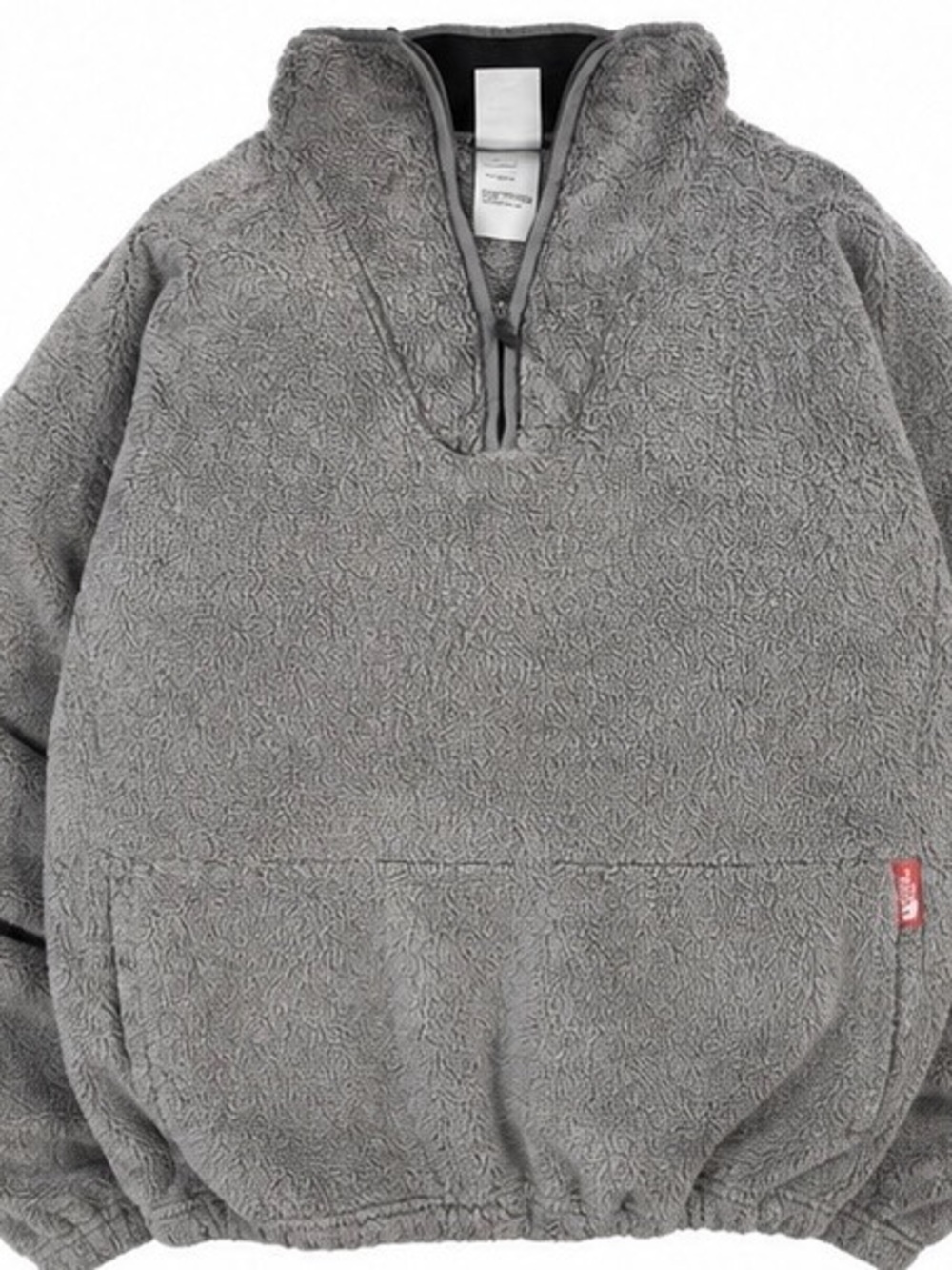 The North Face Women's Gray Sherpa Pullover Half-Zip Hoodie